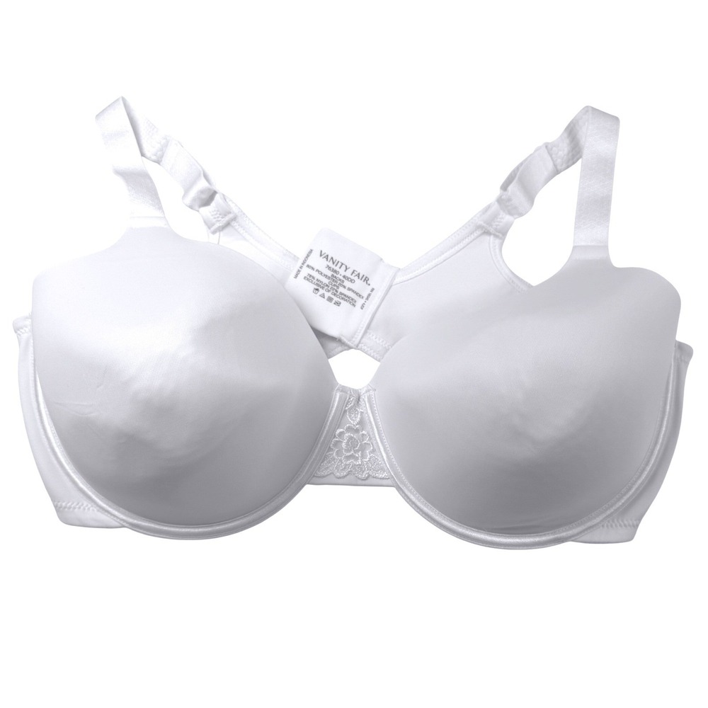 Vanity Fair Beauty Back Smoothing Underwire Bra White 40DD 76380 Full Figure